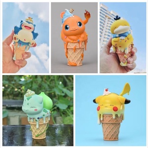 คอลเลกชันฟิกเกอร์ตัวการ์ตูน Poke-moned-Bulbasaur Charmander Duck kirby ไอศกรีมปิ๊กอัพโมเดลของเล่นพีวีซี10ซม. ขายส่งกล่องสี - Product Image 5