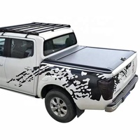 Couvercle de benne en aluminium noir manuel avec serrure à code pour D-Max 2021+