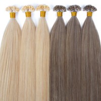 Extensions de cheveux en kératine italienne en gros 2026, pointe plate en K, cheveux humains doublement étirés, extensions de cheveux Remy en kératine
