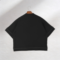 T-shirts décontractés amples et respirants en jersey uni à impression numérique pour hommes, en mélange polyester/spandex à manches courtes
