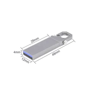 高品质商务礼品定制钥匙扣标志迷你金属可印刷升华USB棒