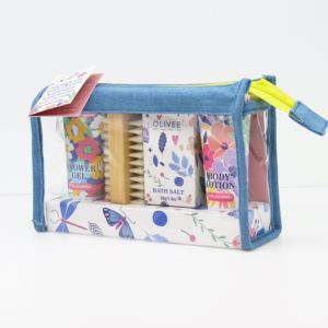 Ensemble cadeau bain et corps 4 en 1 personnalisé avec logo OEM, nettoyage en profondeur, hydratation de la peau, relaxation, sel de bain, lotion pour le corps, gel douche pour <span class=keywords><strong>spa</strong></span> - Product Image 3