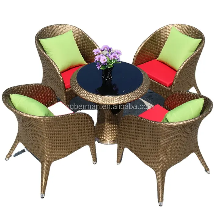 Conjunto de cadeiras de mesa de café, venda quente, estilo moderno, conjunto de cadeiras de mesa de café, roupa sintética e cadeiras de jantar