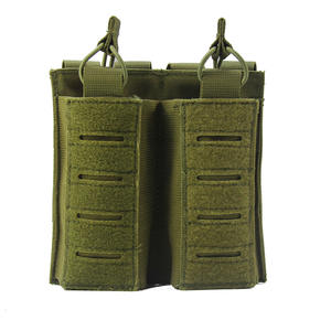 Poche à double chargeur tactique PALS, découpe laser Molle, étui de ceinture pour paintball, étui à munitions élastique - Product Image 5