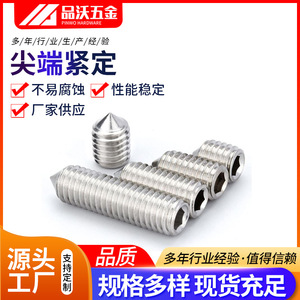 Tornillo de Fijación con Punta de Acero Inoxidable Pinwo, Cabeza Hexagonal Métrica A2-70, Rosca Estándar DIN914, Tornillo de Máquina con Punta - Product Image 5