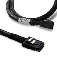 MINI SAS HD Sff-8643 untuk MINI SAS Sff-8087 Kepadatan Tinggi Fleksibel Hard Disk Eksternal Kabel 12 GB 6 GB panjang 50 Cm dari Lesozoh