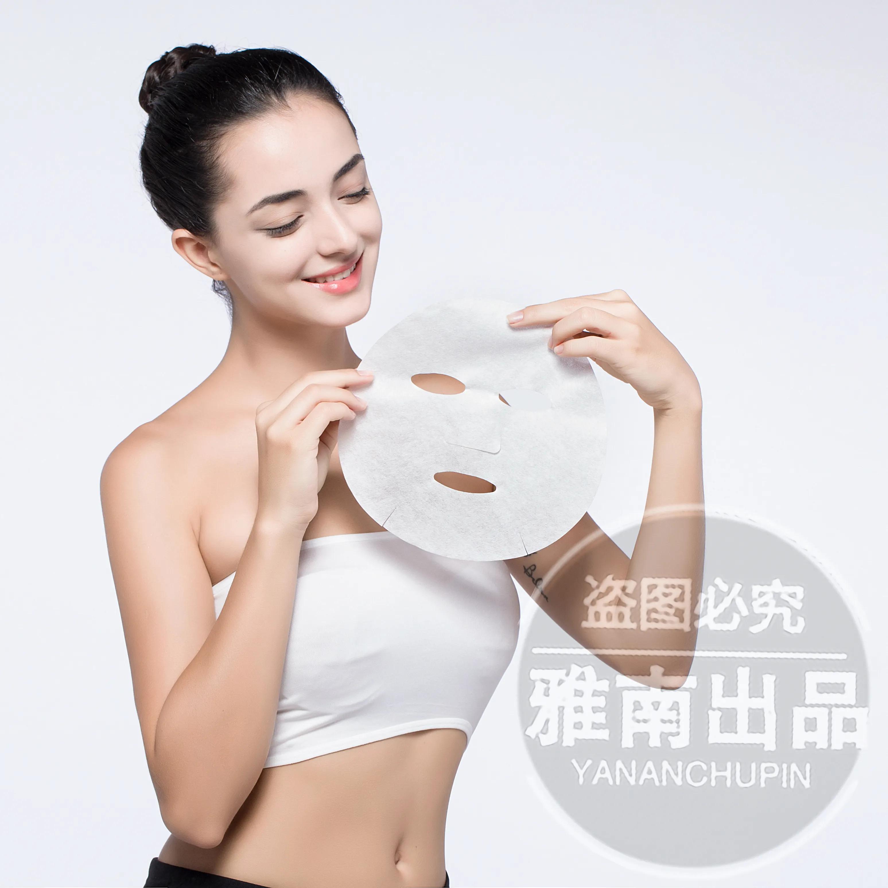 Wholesale price Beauty Mask facial skin care mask dry 45gsm Clinie mask cloth