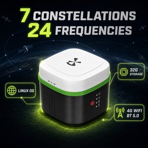 Alpha ALPHA 30, Receptor GNSS RTK Portátil, 1408 Canales, Precisión de 8 mm, IMU, Medición Láser de Inclinación de 60°, 7 Constelaciones, para Terrenos - Product Image 2