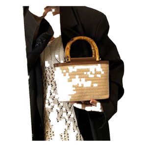 Bolsos de paja para mujer, económicos y de alta calidad, microbolsos de Kenia con asa tejida, bolsos de mano y bolsos tote. - Product Image 1