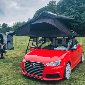 Tenda da Tetto SNDN per Auto, Grande e Pieghevole, per Viaggi Familiari e Campeggio, Tenda Morbida per 4 Persone, Impermeabile in Tela con Lucernario - Product Image 4