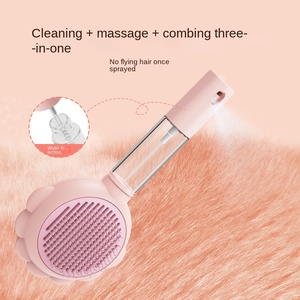 Peine de masaje para mascotas con aguja de pelo antiflotante ecológico transfronterizo, nuevo producto para limpieza y baño de gatos y perros - Product Image 4