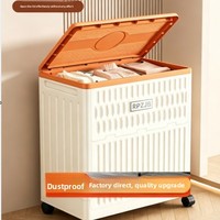 Boîte de rangement pour vêtements, grande capacité, avec couvercle rabattable, pour chambre à coucher, couettes, multifonctionnelle, pliable, armoire de rangement, casiers