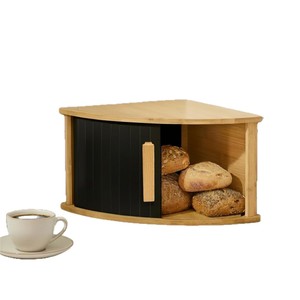 Kitchen Countertop <b>Corner</b> Double-Layer Bread Box with Large Capacity Can Be Installed Cabinet for Homemade Bread <b>Storage</b> - Product Image 5