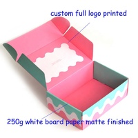 Boîte d'emballage pour chaussures en papier ondulé avec impression personnalisée du logo
