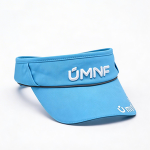 Casquette de soleil unisexe bleu ciel en soie glacée avec lettres 3D en relief, protection UV, large bord, pour queue de cheval, sport, voyage, extérieur, plage - Product Image 5