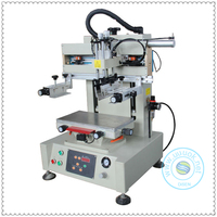 Pencetak layar sutra CD PCB ranjang datar atas meja kecil semi-otomatis untuk produk kartu tabung PVC-Multi warna baru