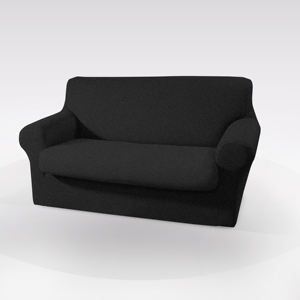 BIANCALUNA - Copridivano Nero a 2 Posti, Linea Genius Color - Product Image 1