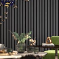 Panneau mural acoustique rainuré en bois VELL OEM en MDF plaqué bois, insonorisant, pour la vente en gros
