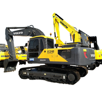 Excavator Crawler Bekas Volvo EC240 EC240D Hemat Bahan Bakar, Mesin Emisi Rendah, Sesuai Standar Global untuk Konstruksi