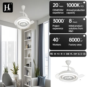 Ventilador de Techo Moderno con Luz LED, para Sala de Estar, Restaurante, Dormitorio, Habitación Infantil, con Control Remoto - Product Image 5