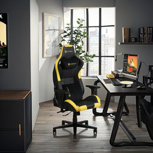 La mejor <span class=keywords><strong>silla</strong></span> ejecutiva ergonómica para juegos, cuero sintético negro personalizado con ajuste de altura directamente del suministro de fábrica - Product Image 3