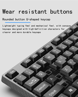 Vente en gros Clavier et souris de bureau filaire 104 touches Ensemble clavier et souris pour ordinateur de bureau Ensemble combiné