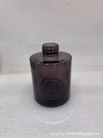 Flacon diffuseur en verre vide de 100 ml avec bouchon en caoutchouc, impression sérigraphique, emballage rechargeable pour parfum