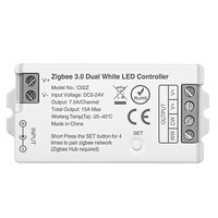 Contrôleur LED Zigbee 3.0 monochrome/à température de couleur variable, contrôle par application Tuya Smart Life