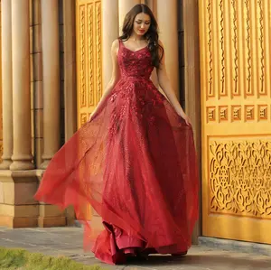 Vestidos de baile frente única, renda aplique novo sexy japonês vermelho