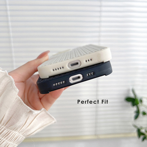 Dệt Kim Kết Cấu Điện Thoại Di Động Trường Hợp Mềm Nhựa Đầy Đủ Yêu Thương Hình Trái Tim Trường Hợp Điện Thoại Cho <span class=keywords><strong>Iphone</strong></span> 16 Pro Max 17 Pro Không Khí 15 14 13 - Product Image 6