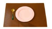 Vente en gros de tapis de table de luxe antidérapants en cuir PVC de style classique, ensemble de sets de table antidérapants pour salle à manger, sous-tapis de bureau, accessoires de restaurant