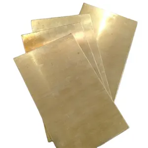 C2600 H60 H62 H63 H65 H68 Brass Sheet Brass Plate Thin Thickness 0.6mm 1mm 1.5mm Thick Brass Customized Size Factory Price