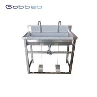 Robinet à commande au pied pour usage commercial Guanbai, en acier inoxydable, résistant à la corrosion, pour évier de table