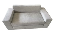 Hellgraues Knochenloses Cord-Sofa Vakuumverpackt Modulares Sofa Spart Versandkosten für Kleine Räume Hotelprojekte