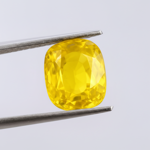 Pierre précieuse saphir jaune naturel certifié pierre en vrac de coupe ovale pour la fabrication de bijoux au prix du marché - Product Image 1