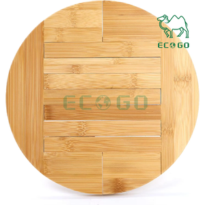 Alfombrilla extensible de 10 pulgadas a 12,5 pulgadas, paquete de 2 salvamanteles de bambú, platos calientes, cuencos, platos - Product Image 2