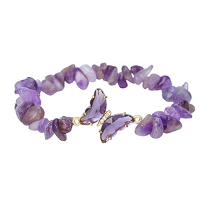 Bracelet en pierre naturelle pour femmes, bijoux de Style coréen, perles irrégulières, accessoire de mode fait à la main - Product Image 5