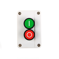 Station de commande industrielle IP41 XAL-B213 B213 avec bouton-poussoir et boîtiers, tête ronde rouge 1NO 1OFF