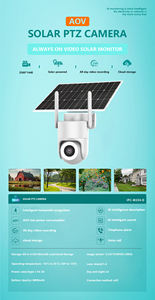Caméra sans fil <span class=keywords><strong>solaire</strong></span> 4MP avec batterie, caméra de sécurité extérieure <span class=keywords><strong>WiFi</strong></span> 4G, caméra CCTV <span class=keywords><strong>solaire</strong></span> PTZ, caméra réseau CCTV - Product Image 5