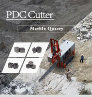 1313 avec insert diamanté PDC forgé à broche pour coupeuse PDC de carrière de marbre, certifié CE ISO pour le calcaire et la scie à chaîne