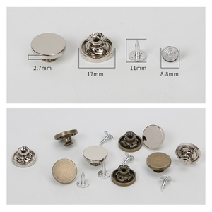 Nhà Máy Tùy Chỉnh Thiết Kế Logo Kẽm Hợp Kim Kim Loại Denim Nút Nhà Sản Xuất Với Brass Botones Cho Quần Jean - Product Image 5