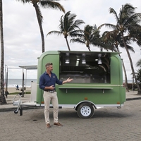 Remorque de cuisine commerciale pour restaurant, bar et restauration rapide, conteneur mobile de 20 pieds et 40 pieds pour la vente de pizzas, de glaces et de snacks