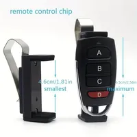 Support de fixation pour télécommande de porte de garage et de voiture, porte-clés, en ABS, pour pare-soleil