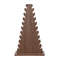 Support de rangement pour haltères en bois de chêne rouge, 10 paires, support de rangement pour poids libres en forme de A pour la maison et la salle de sport commerciale, 90x42x150cm
