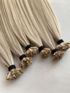 Extensions de cheveux vierges Ktip 2026 Qingdao, cuticules entièrement alignées, double tirage, pointe plate, trame simple, sans nœuds - Product Image 1