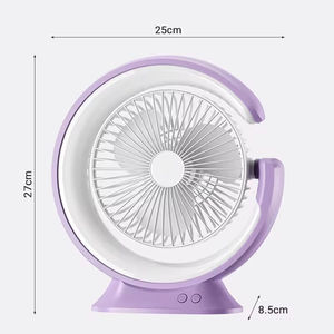 Ventilateur de bureau portable pliable et mains-libres avec USB Type-C, réglage multi-angles, lampe LED pour voiture et extérieur – Idéal pour l'été - Product Image 3