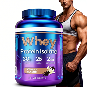 Aislado de Proteína de Suero de Leche Sabor Vainilla <span class=keywords><strong>2LB</strong></span>, Suplemento para Desarrollo Muscular y Pérdida de Grasa, Bajo en Lactosa - Product Image 2