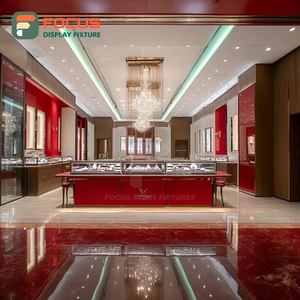 Minimalist Luxury Jewelry Display Cabinet Laminated Finish Jewelry Shop Showcase Cabinet - Product Image 5