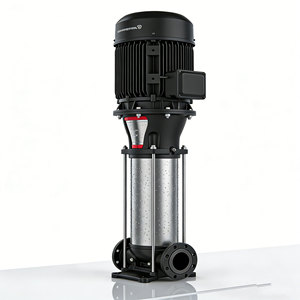 ปั๊มน้ำหลายใบพัดแนวตั้ง Grundfos Cr  ทำจากสแตนเลส  มอเตอร์ไฟฟ้าสามเฟส สำหรับการหมุนเวียนน้ำร้อน - Product Image 2