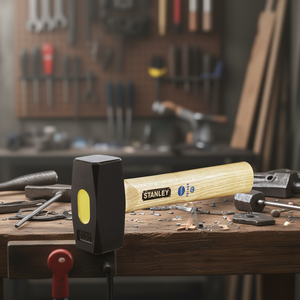 Martillo Stanley con mango de madera de 3000g para metalurgia y carpintería - Product Image 3